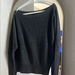 White House Black Maket Charcoal Gray Sweater